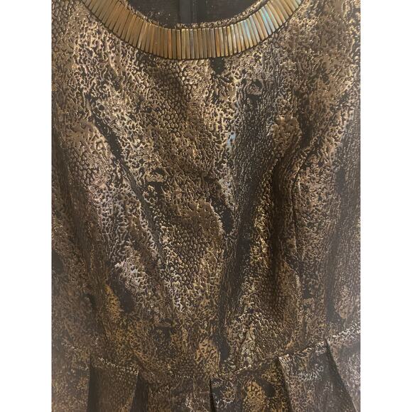 Romeo + Juliet Couture- Womens gold and black metallic dress size Large - Picture 4 of 7